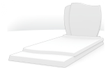 Monument GPG 238 Stèle R38 en cachemire et noir fin