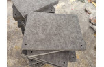 Lot de plaques en Granit Noir Fin avec finition flammée