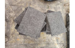 Lot de plaques en Granit Noir Fin avec finition flammée