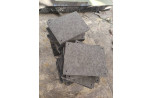 Lot de plaques en Granit Noir Fin avec finition flammée