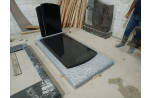 Monument GPG 283 en Granit Jasmine White et Noir Fin