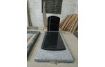 Monument GPG 283 en Granit Jasmine White et Noir Fin