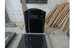 Monument GPG 283 en Granit Jasmine White et Noir Fin