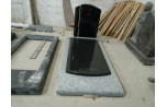 Monument GPG 283 en Granit Jasmine White et Noir Fin