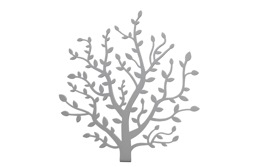 Grande stèle Gris métal en acier thermolaqué